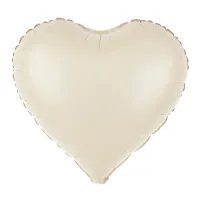 18" foil Κρεμ Ματ καρδιά