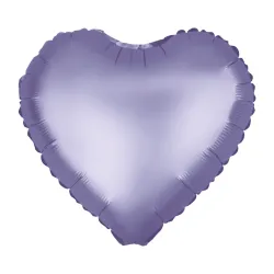 18" foil Μώβ Ματ καρδιά