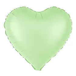 18" foil Pistachio Matte heart