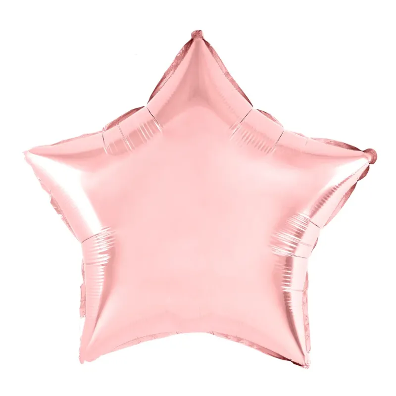 18" foil Rose Gold star