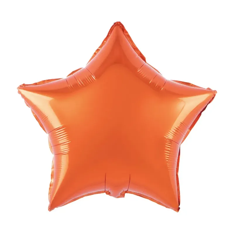 18" foil Orange star