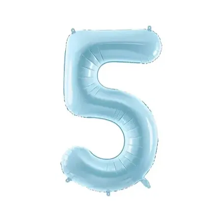 "5" Number 95cm Light Blue
