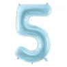 "5" Number 95cm Light Blue