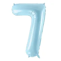 "7" Number 95cm Light Blue