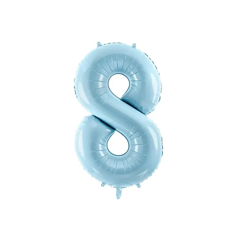 "8" Number 95cm Light Blue