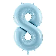 "8" Number 95cm Light Blue